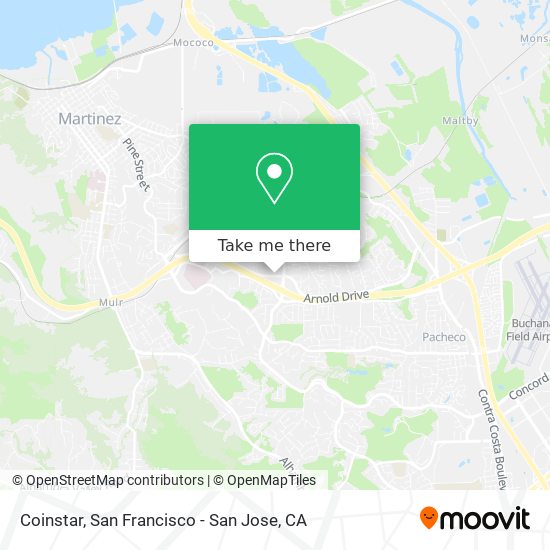 Mapa de Coinstar