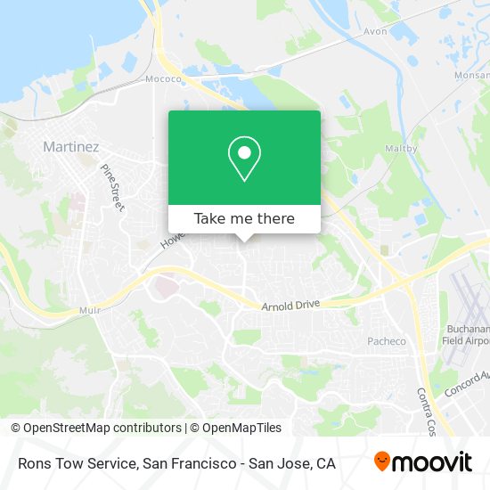 Mapa de Rons Tow Service