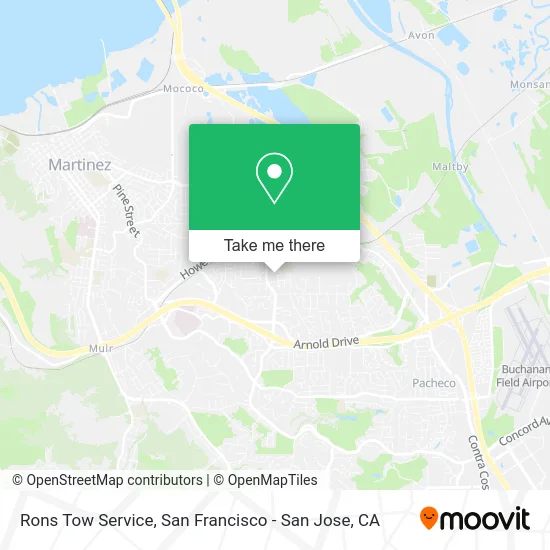 Rons Tow Service map