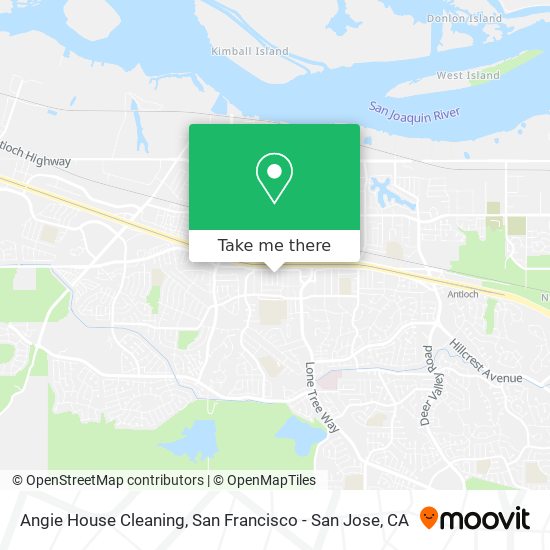 Angie House Cleaning map