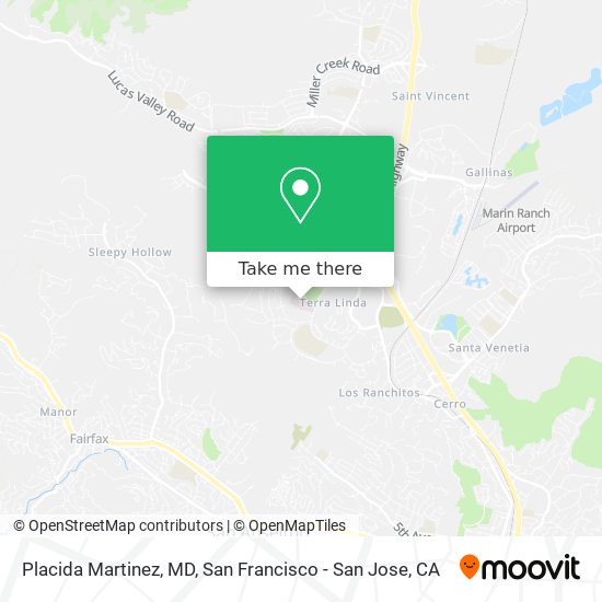 Placida Martinez, MD map