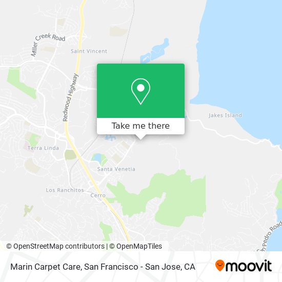 Marin Carpet Care map