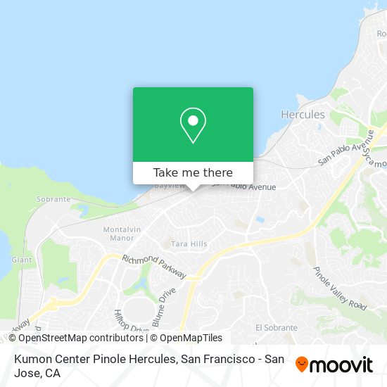 Mapa de Kumon Center Pinole Hercules