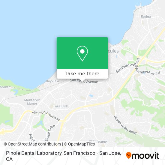 Mapa de Pinole Dental Laboratory