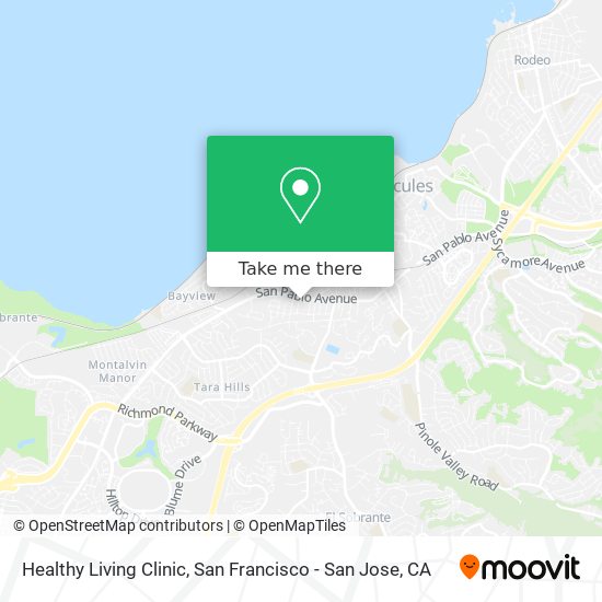 Healthy Living Clinic map