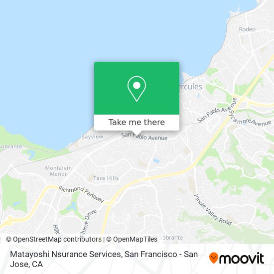 Mapa de Matayoshi Nsurance Services