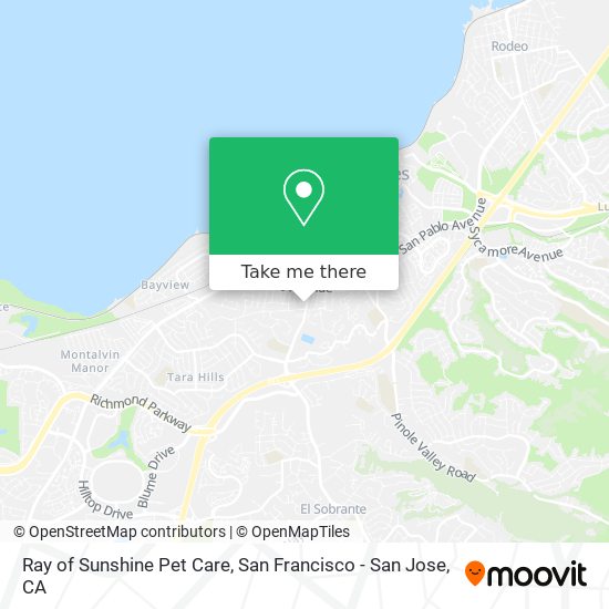 Ray of Sunshine Pet Care map