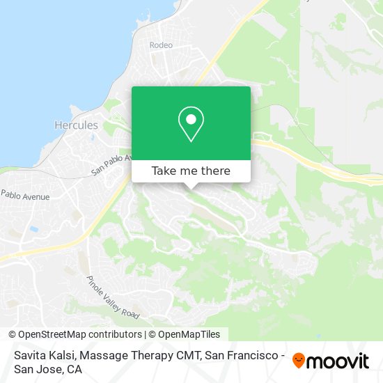 Savita Kalsi, Massage Therapy CMT map