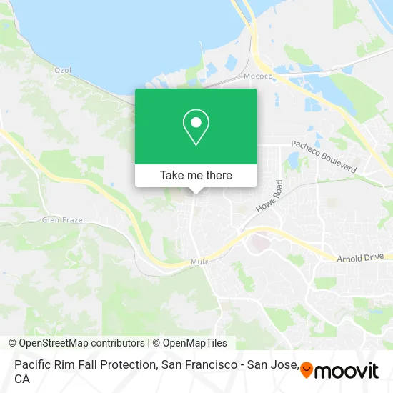 Mapa de Pacific Rim Fall Protection