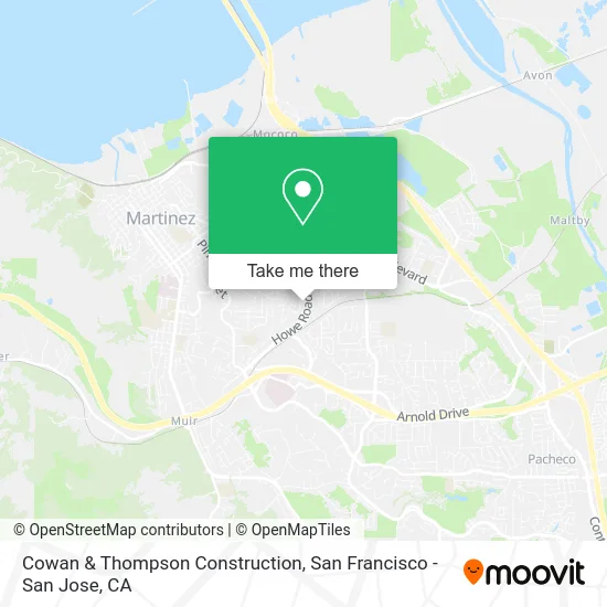Cowan & Thompson Construction map