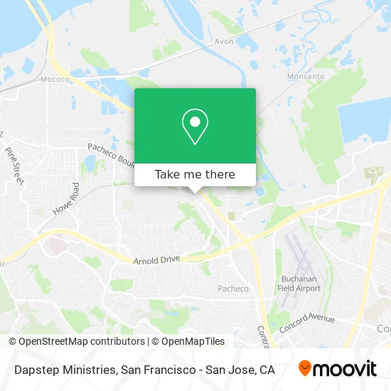 Dapstep Ministries map