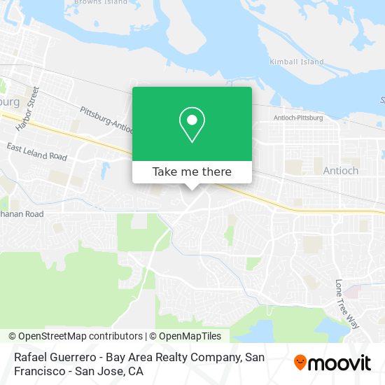 Mapa de Rafael Guerrero - Bay Area Realty Company