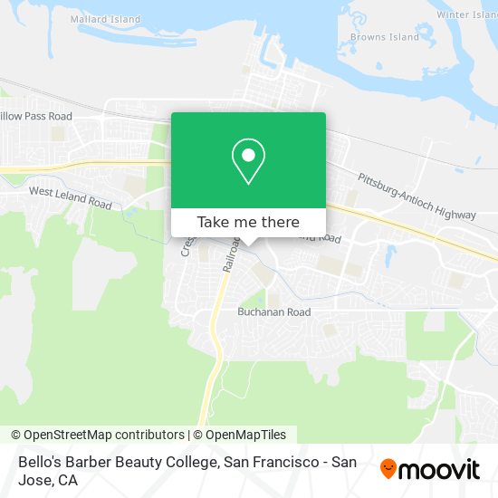 Mapa de Bello's Barber Beauty College