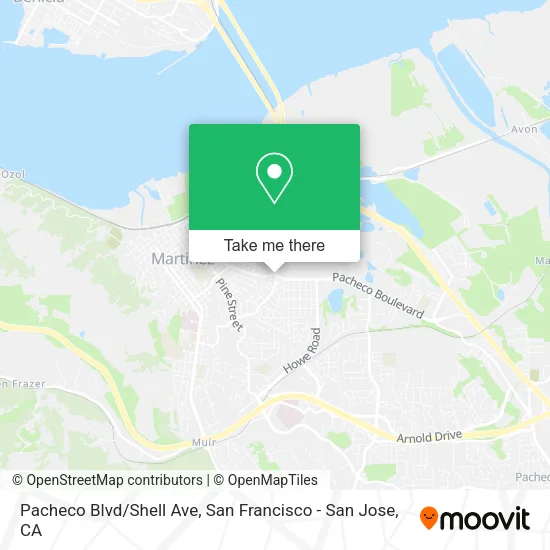 Mapa de Pacheco Blvd/Shell Ave