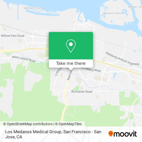 Mapa de Los Medanos Medical Group