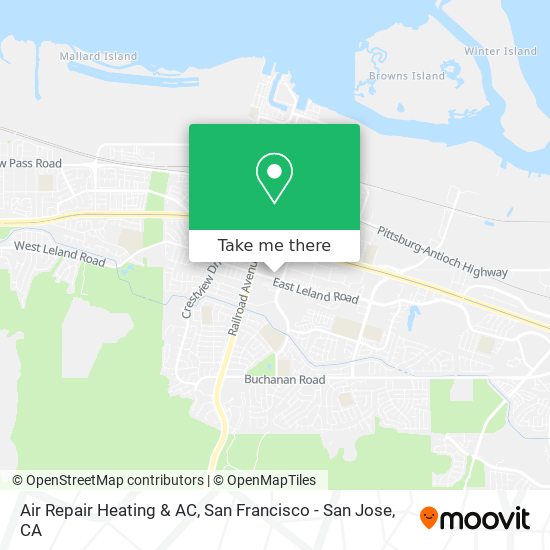 Mapa de Air Repair Heating & AC