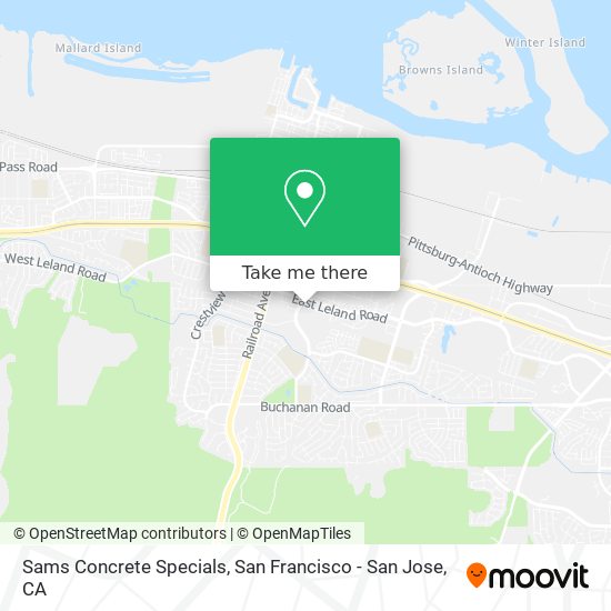 Sams Concrete Specials map