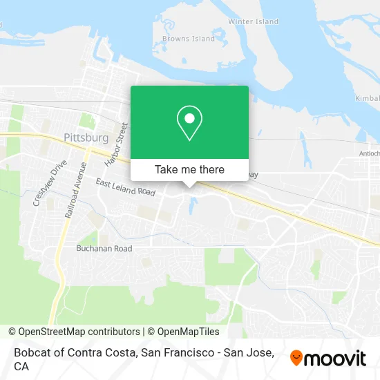 Bobcat of Contra Costa map