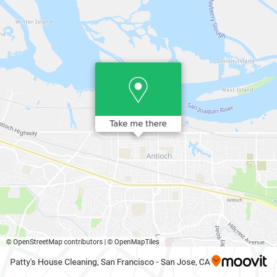 Patty's House Cleaning map