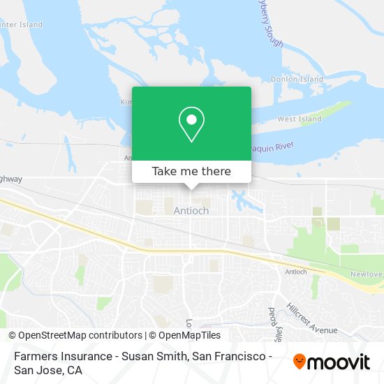 Farmers Insurance - Susan Smith map