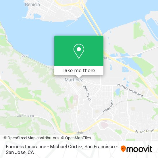 Farmers Insurance - Michael Cortez map