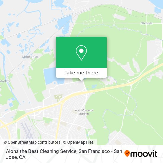 Aloha the Best Cleaning Service map