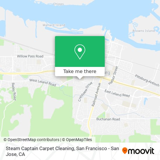 Steam Captain Carpet Cleaning map
