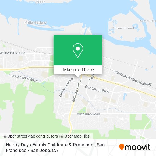 Mapa de Happy Days Family Childcare & Preschool