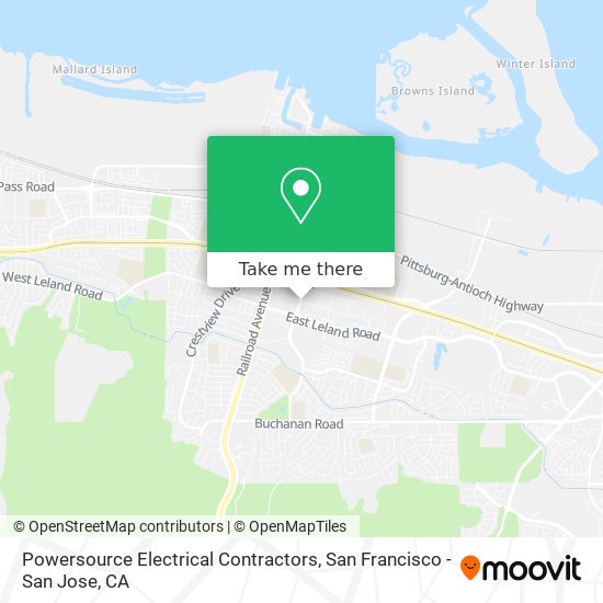 Powersource Electrical Contractors map