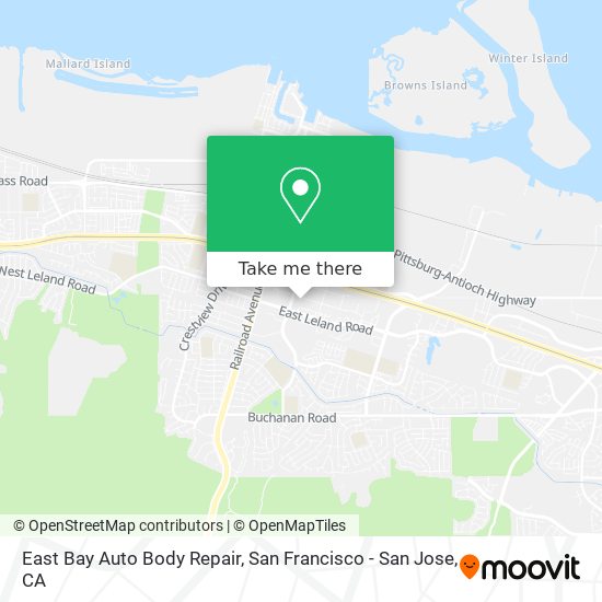 East Bay Auto Body Repair map