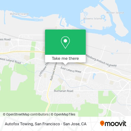 Autofox Towing map