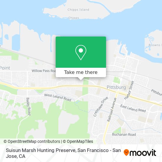 Suisun Marsh Hunting Preserve map