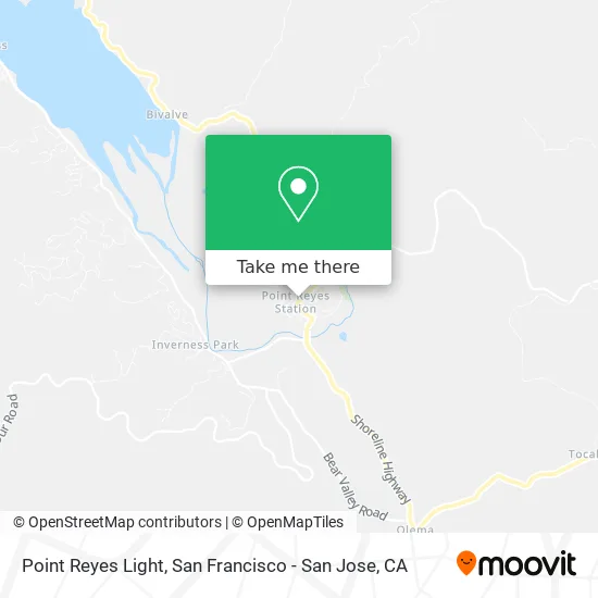 Point Reyes Light map