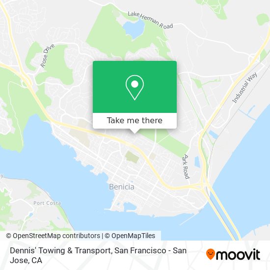 Mapa de Dennis' Towing & Transport