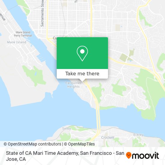 State of CA Mari Time Academy map