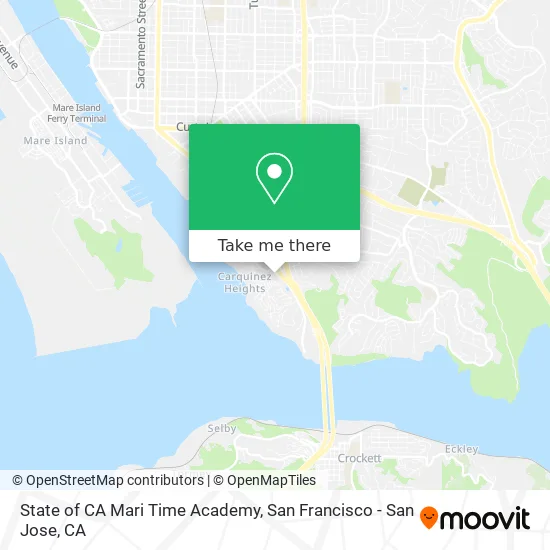 Mapa de State of CA Mari Time Academy