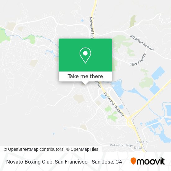 Novato Boxing Club map