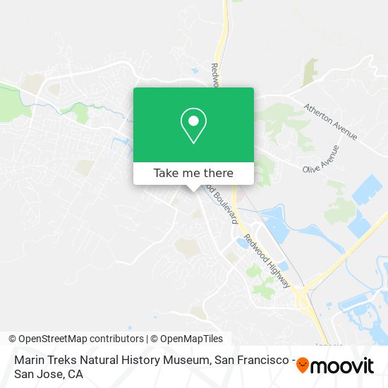 Marin Treks Natural History Museum map