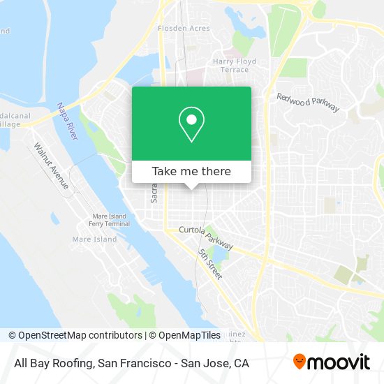 All Bay Roofing map