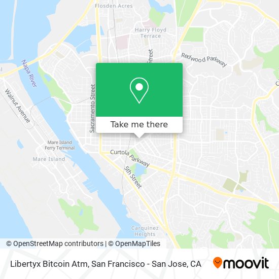 Mapa de Libertyx Bitcoin Atm