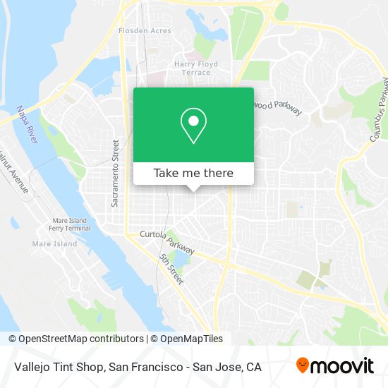 Vallejo Tint Shop map