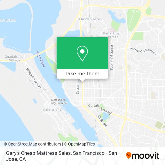 Mapa de Gary's Cheap Mattress Sales