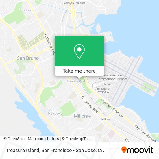 Treasure Island map