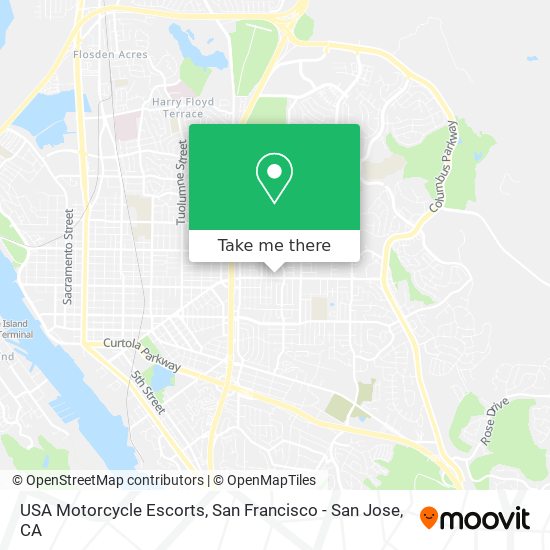 USA Motorcycle Escorts map