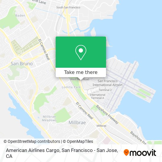American Airlines Cargo map