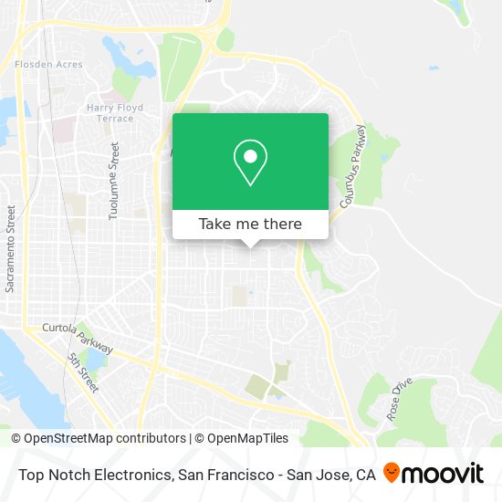 Mapa de Top Notch Electronics