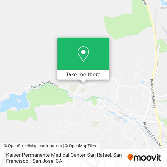 Mapa de Kaiser Permanente Medical Center-San Rafael