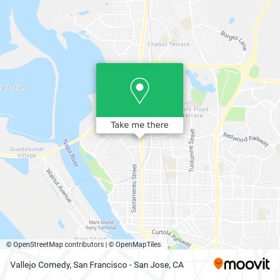 Vallejo Comedy map