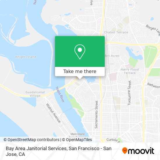 Bay Area Janitorial Services map