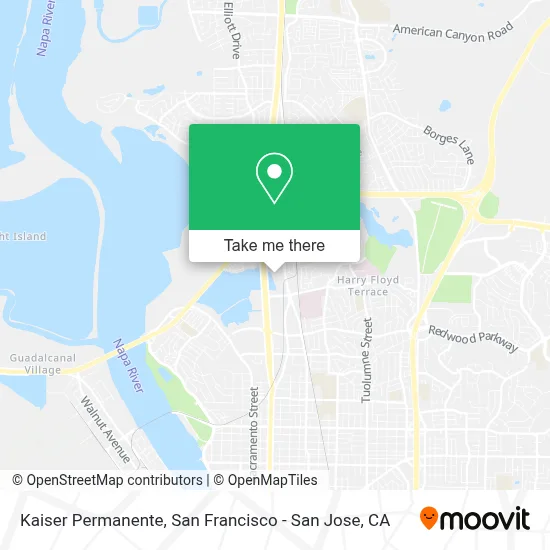 Kaiser Permanente map